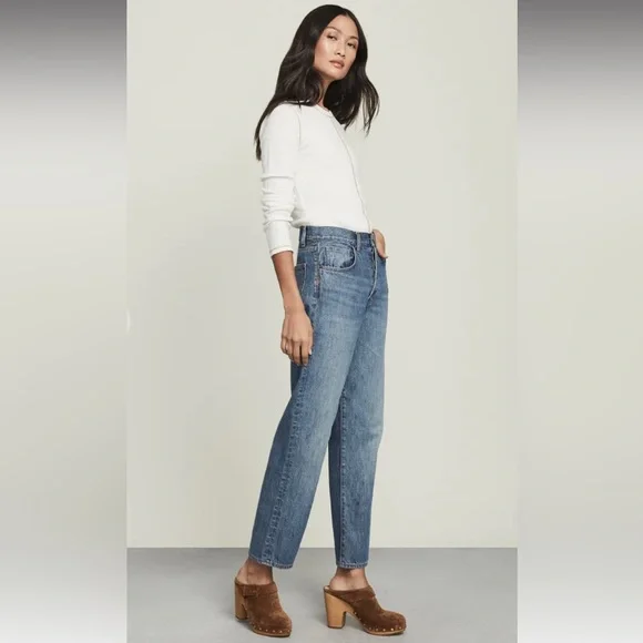 Veronica Beard Blake High Rise Straight Jeans - Picture 2 of 7